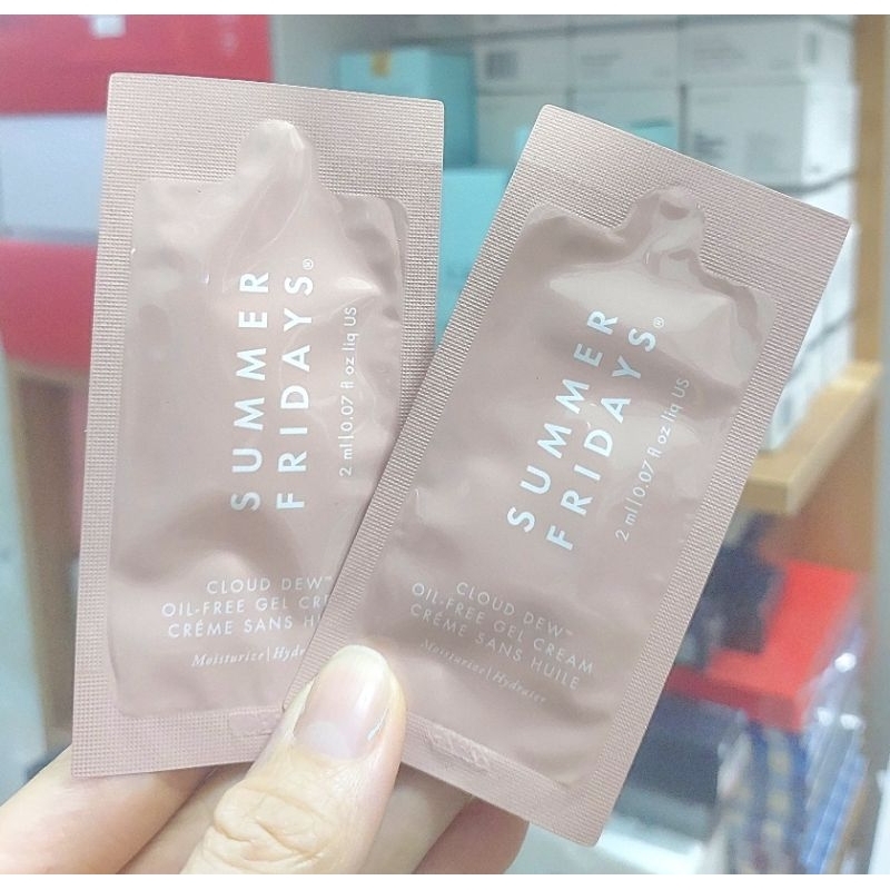 Sample 2ml kem dưỡng không dầu sáng hồng căng bóng Summer Fridays oil free gel cream