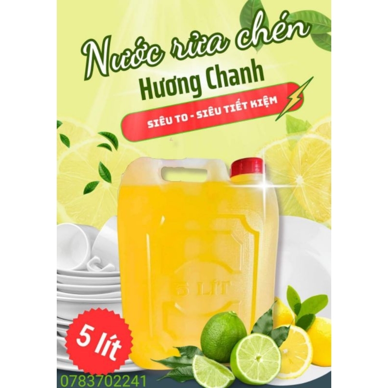 Nước rửa chén hương chanh 5 lít ...