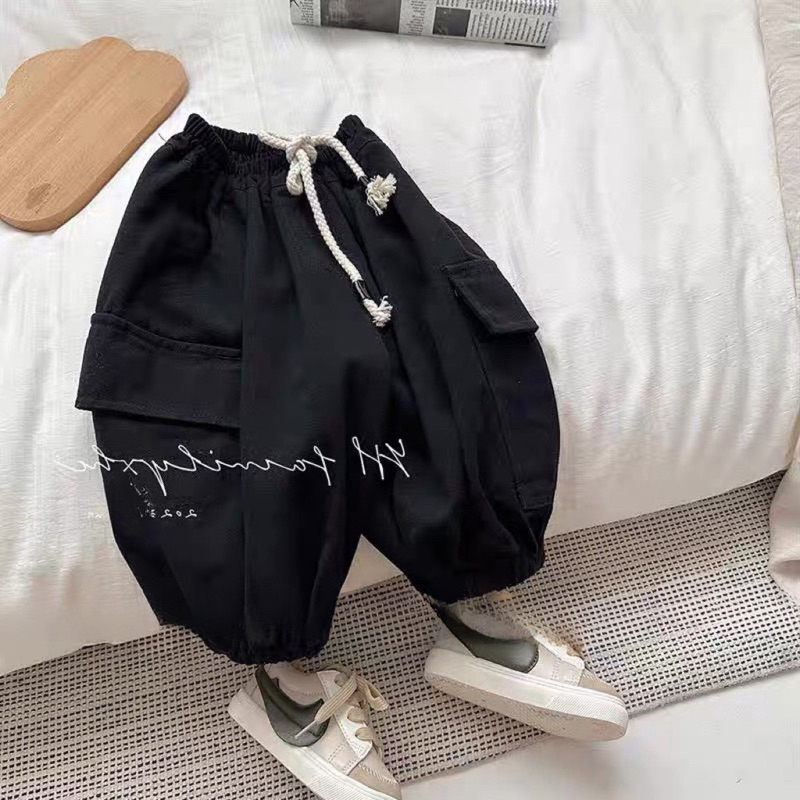 Quần dài bé trai, quần kaki túi hộp 2 bên sườn chất vải mềm mại cho bé 10-30kg