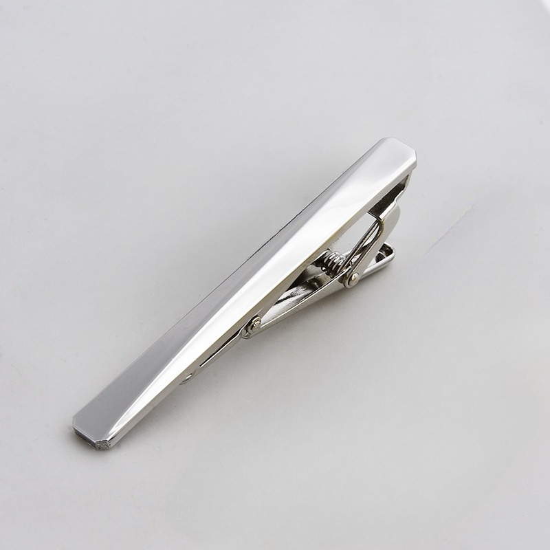 Kẹp cà vạt Nam thời trang kim loại cao cấp 6cm phù hợp cà vạt 7cm, Cravat 8cm