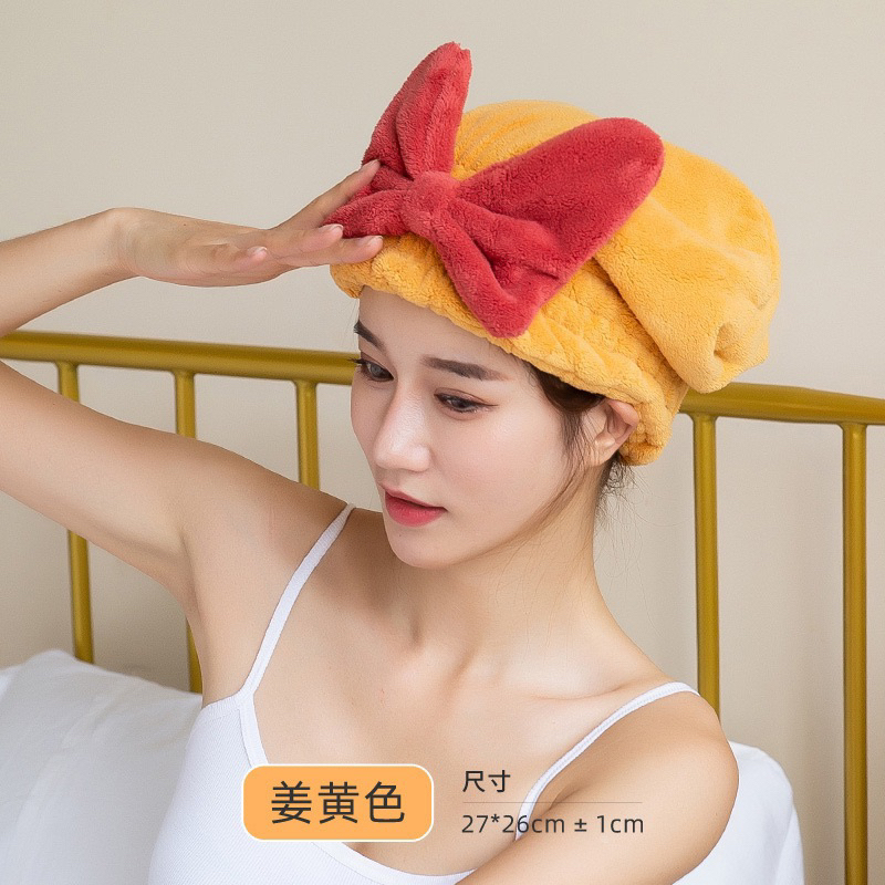 Khăn trùm đầu Hàng Có Sẵn khăn ủ tóc Mũ Tắm Gội Đầu Siêu Thấm Hút Nhanh Khô Kiểu Dáng Dễ Thương Cho Nữ 2024