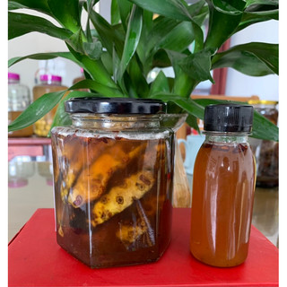 Hũ nhàu tươi ngâm mật ong rừng già 500ml (tặng 150ml nước cốt nhàu)