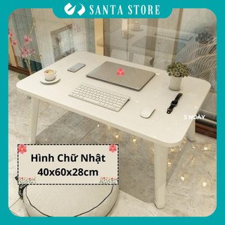 Bàn học gấp gọn chân nhựa cứng 40x60cm mặt gỗ MDF loại đẹp