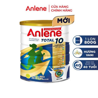 Sữa bột bổ sung dinh dưỡng Anlene Total 10 lon 800g
