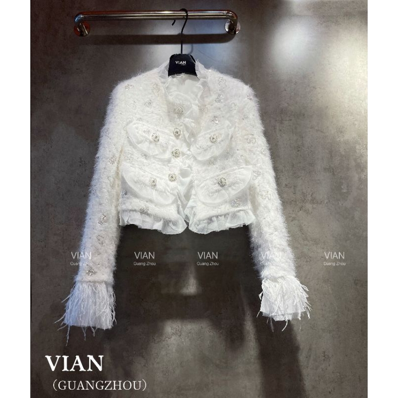 Áo khoác dạ phối viền bèo cao cấp mới