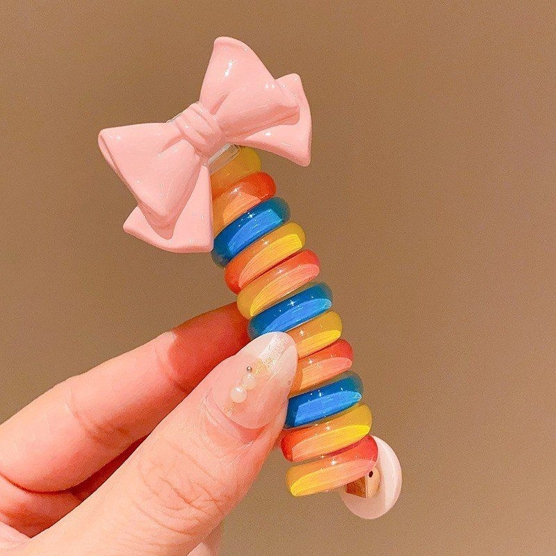 1 Cái Dây Cột Tóc Lò Xo Dễ Thương Dành Cho Bé Yêu
