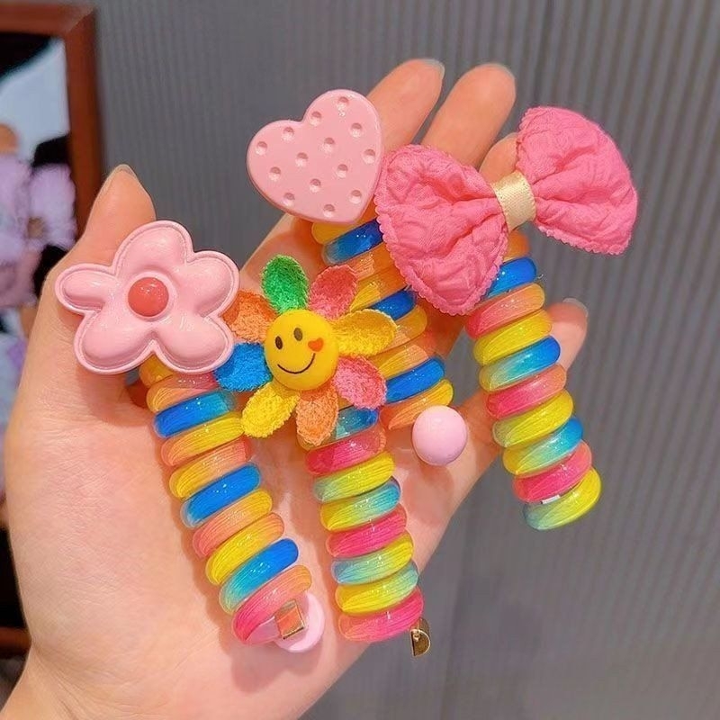 1 Cái Dây Cột Tóc Lò Xo Dễ Thương Dành Cho Bé Yêu
