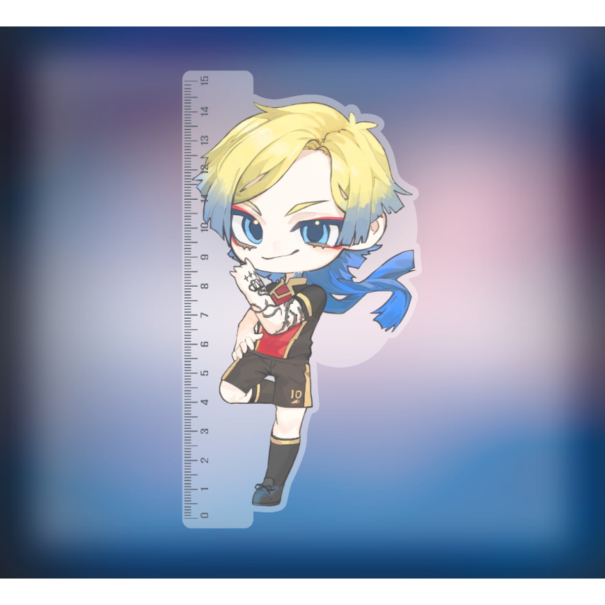 Mô hình Thước Kẻ Học Sinh - Sinh Viên dài 10-15cm In Hình nhân vật truyện tranh Blur Lock NLP