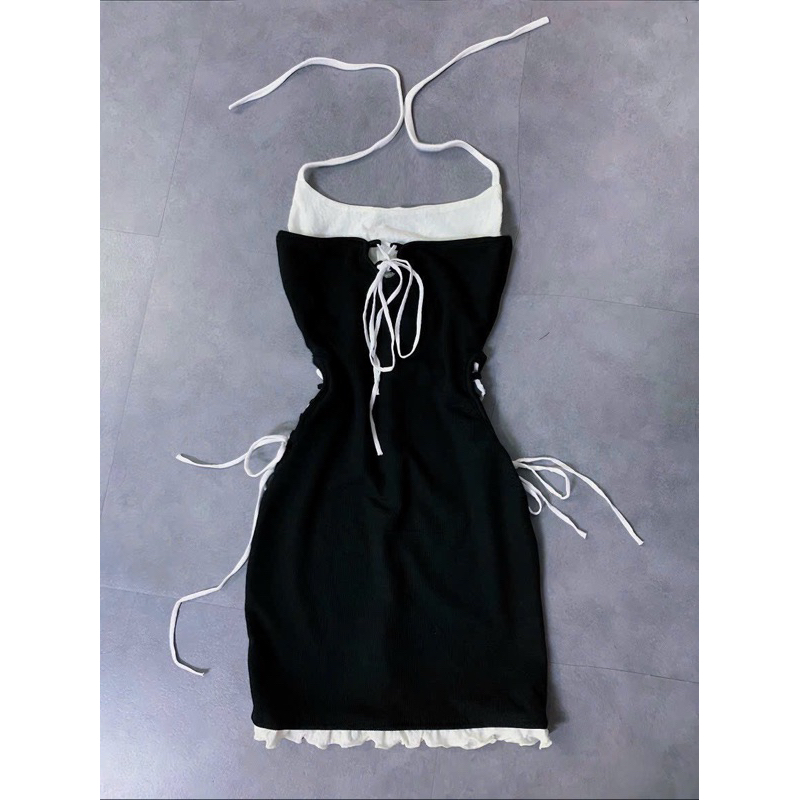 Đầm Yếm Kiểu Đan Dây Phong Cách Ulzzang D259