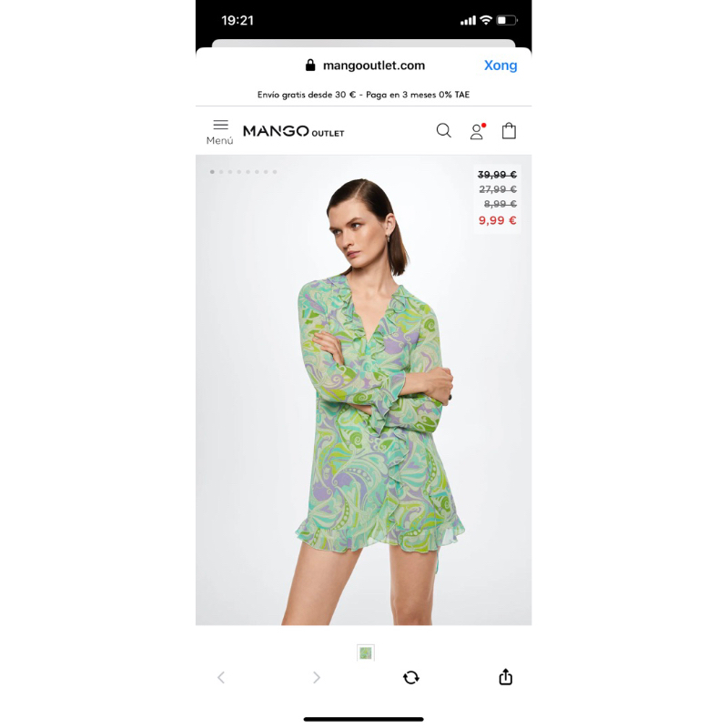 Váy mango authentic