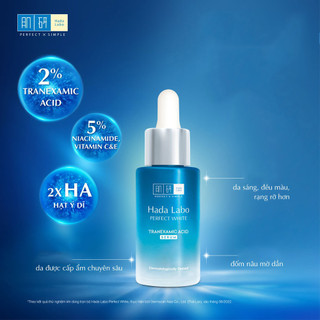 Hadalabo Tinh chất Perfect White Tranexamic Acid Serum 30ml + quà