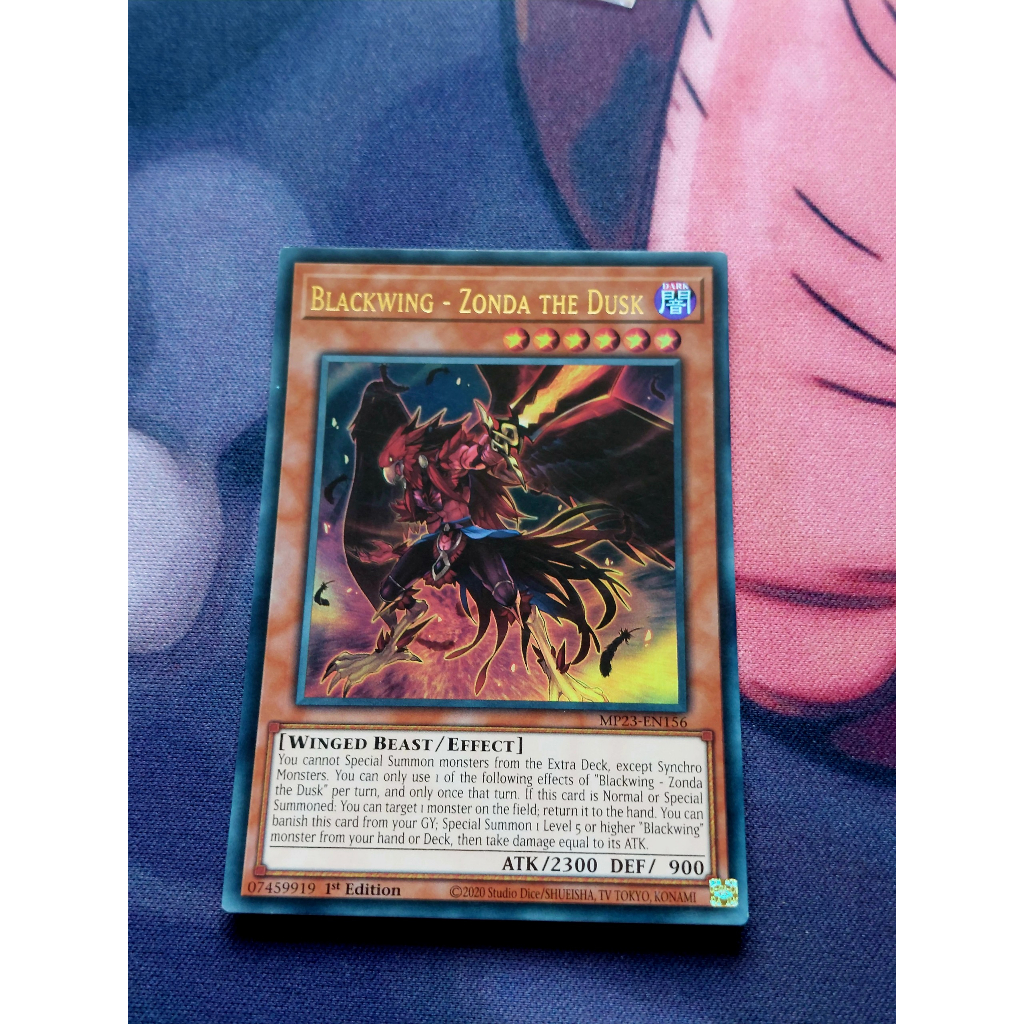 Thẻ Bài Yugioh Monster Blackwing - Zonda the Dusk - MP23-EN156 - Ultra