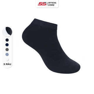Tất Nam 5S Cổ Ngắn Kháng Khuẩn, Khử Mùi, Chống Hôi Chân, Chống Tụt Gót, Không Bai Nhão