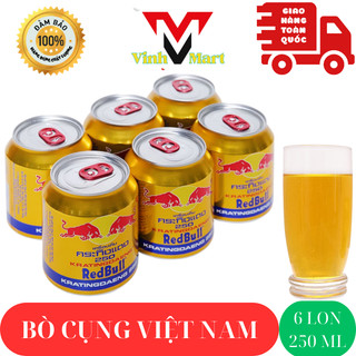 Bò húc redbull việt nam 6 lon 250ml