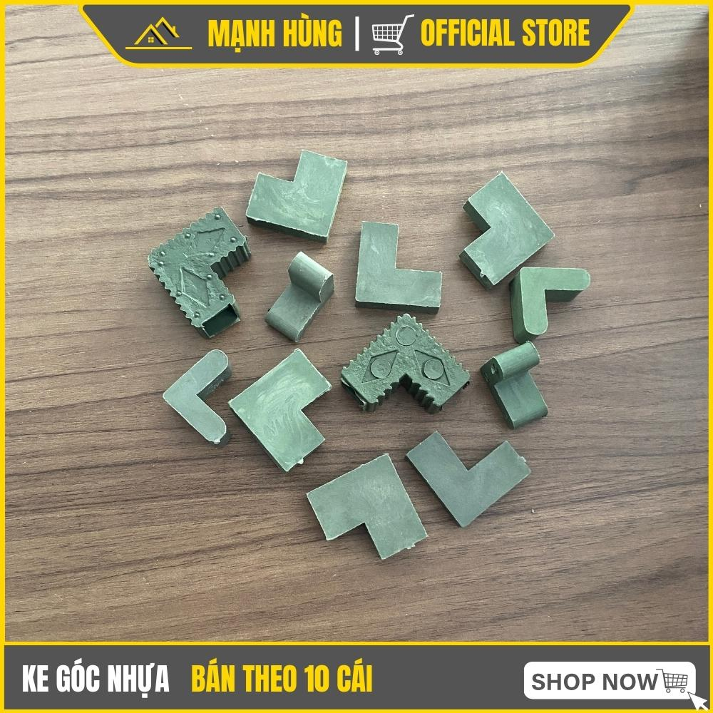 Ke góc nhựa 12x25, Ke nhựa bắt góc nhôm 12x20, Ke góc vuông nhựa 25x25 cửa tủ nhôm