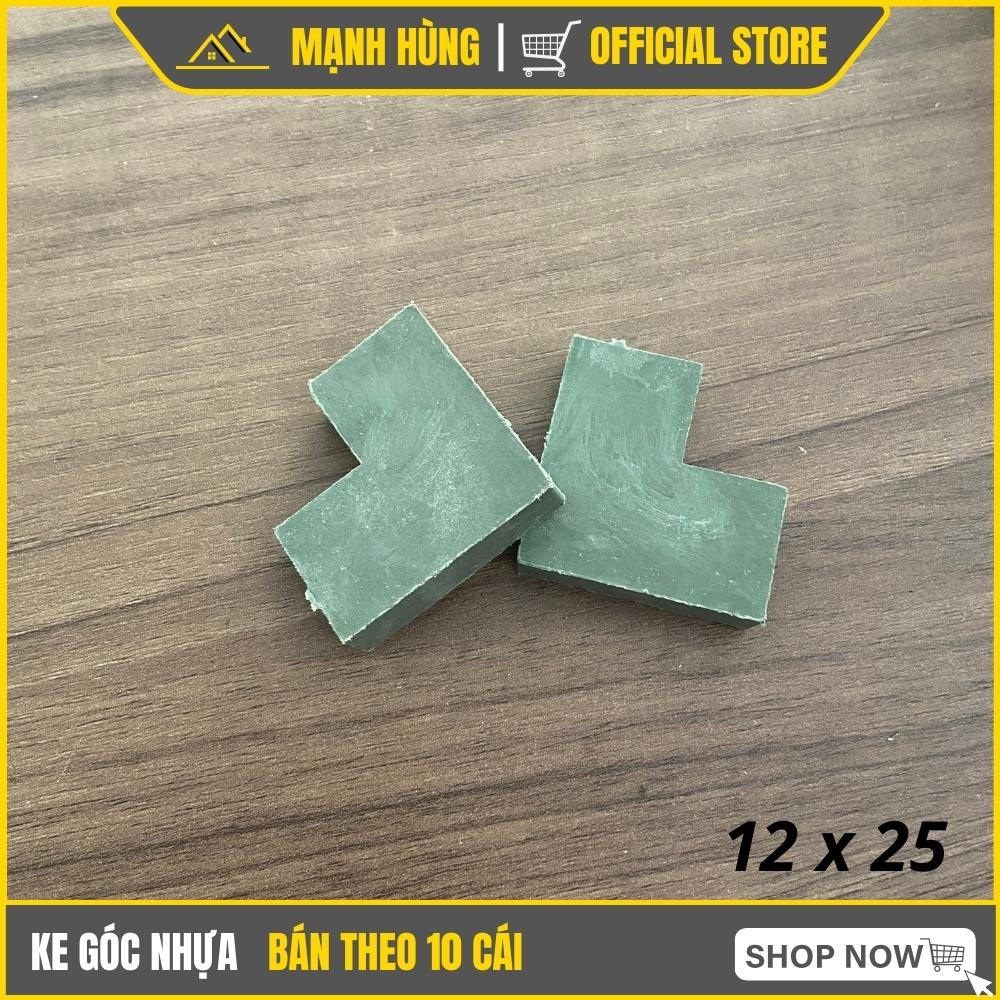 Ke góc nhựa 12x25, Ke nhựa bắt góc nhôm 12x20, Ke góc vuông nhựa 25x25 cửa tủ nhôm