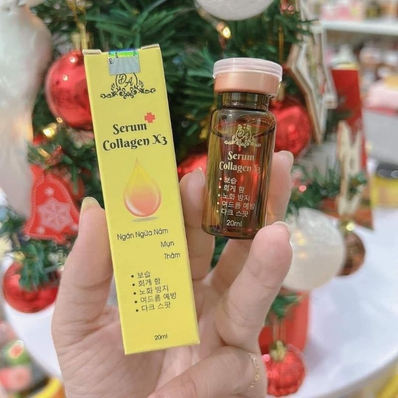 Serum collagen X3 mờ thâm,nám ( check mã tem cào)