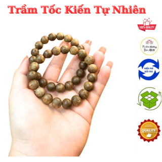 Vòng tay trầm hương chuỗi tràng hạt trầm tốc kiến hạt đơn - shop Trầm Hương Bảo Anh