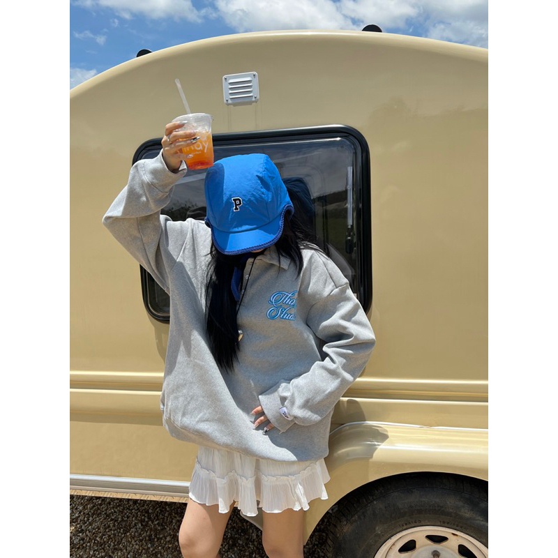 Áo Polo thun gân thêu xù // THOXRI