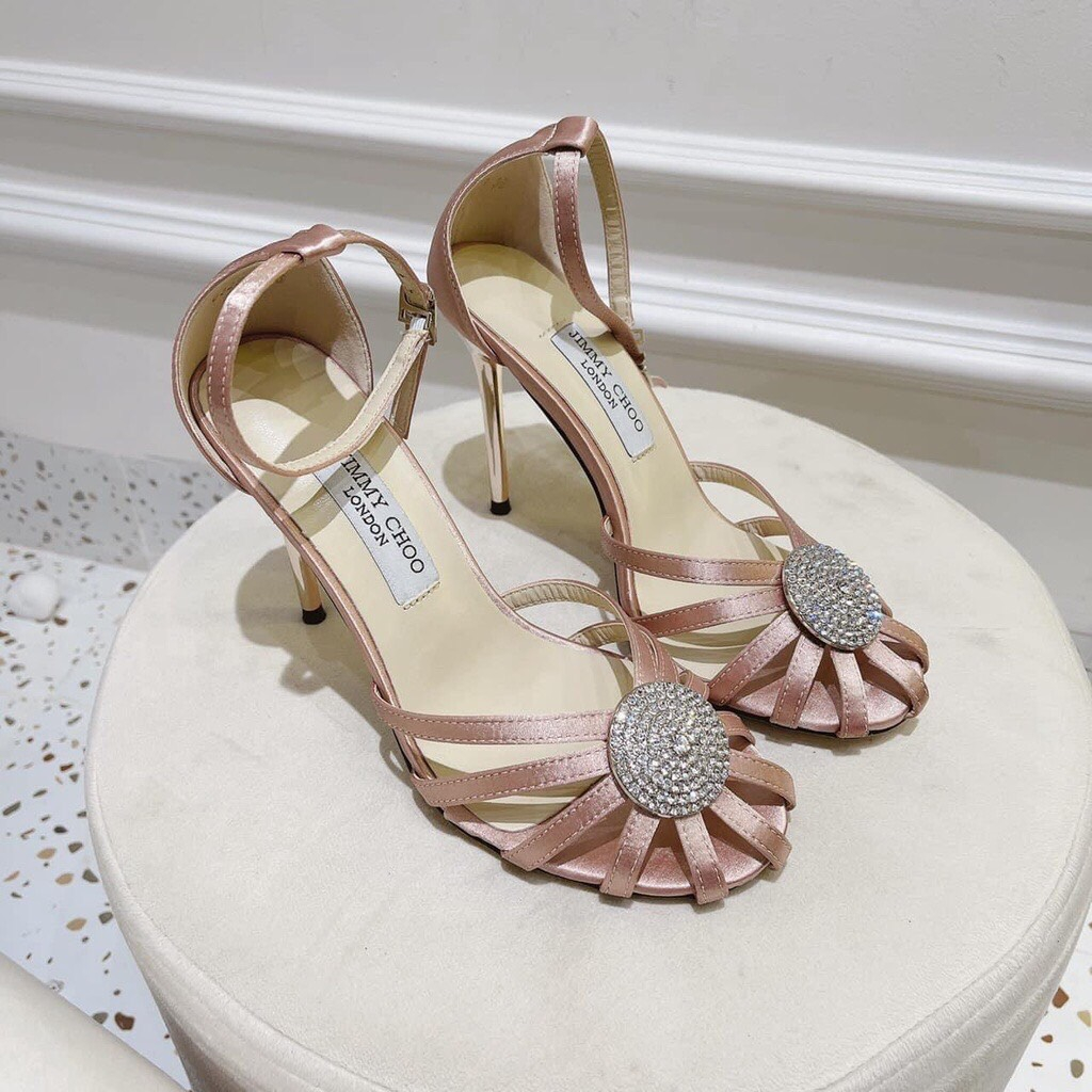 Sandal cao gót dáng rọ hàng quảng châu đẹp xuất sắc, gót cao 10cm.