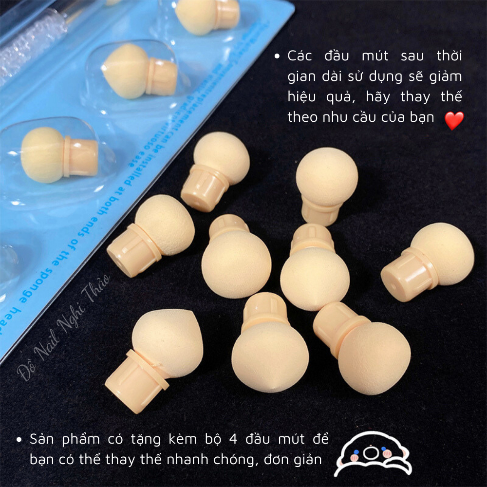 Cọ dặm ombre 2 đầu cán đá NGHI THẢO