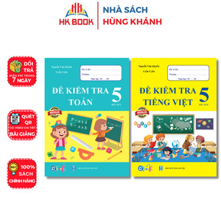 Sách - Combo 2 cuốn Đề Kiểm Tra Toán và Tiếng Việt Lớp 5 - Học Kì 2 - Q 528