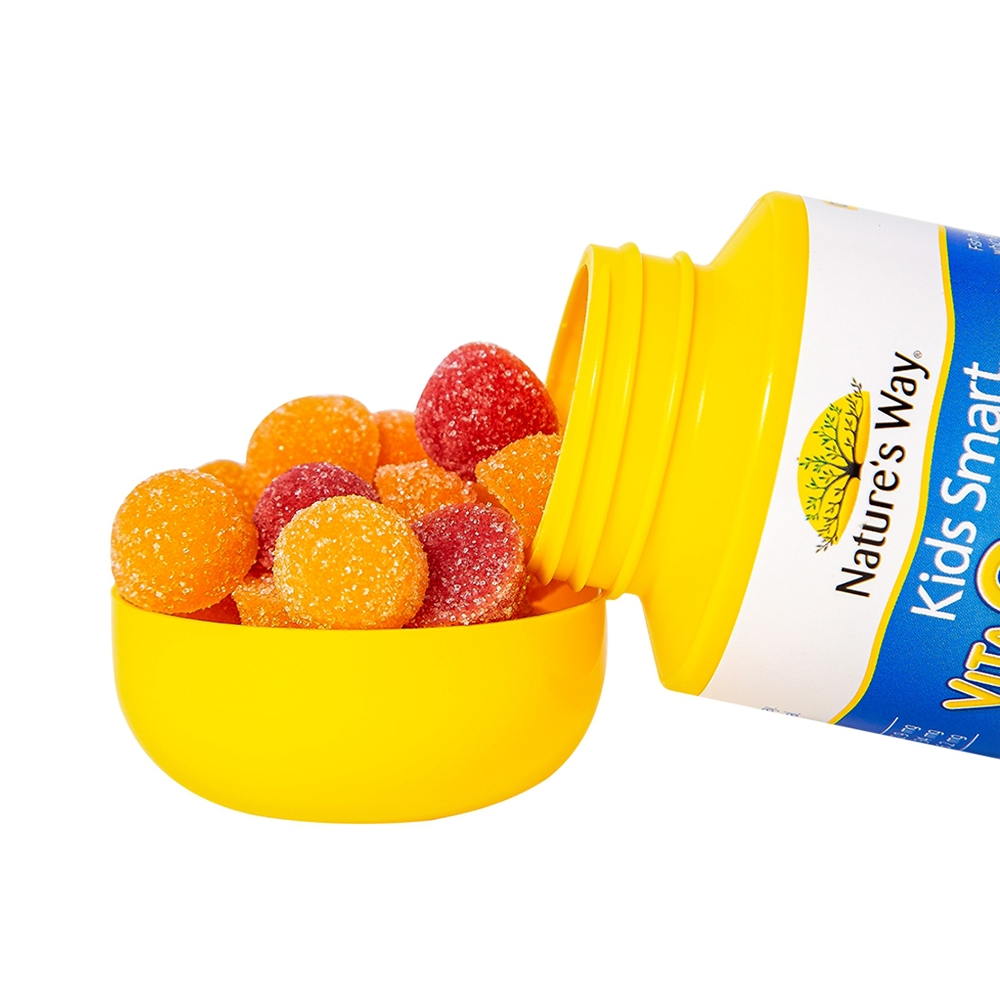 Kẹo Dẻo Omega 3 Nature's Way Kids Smart Vita Gummies Omega-3 DHA Fish Oil (Chai 60 Viên)