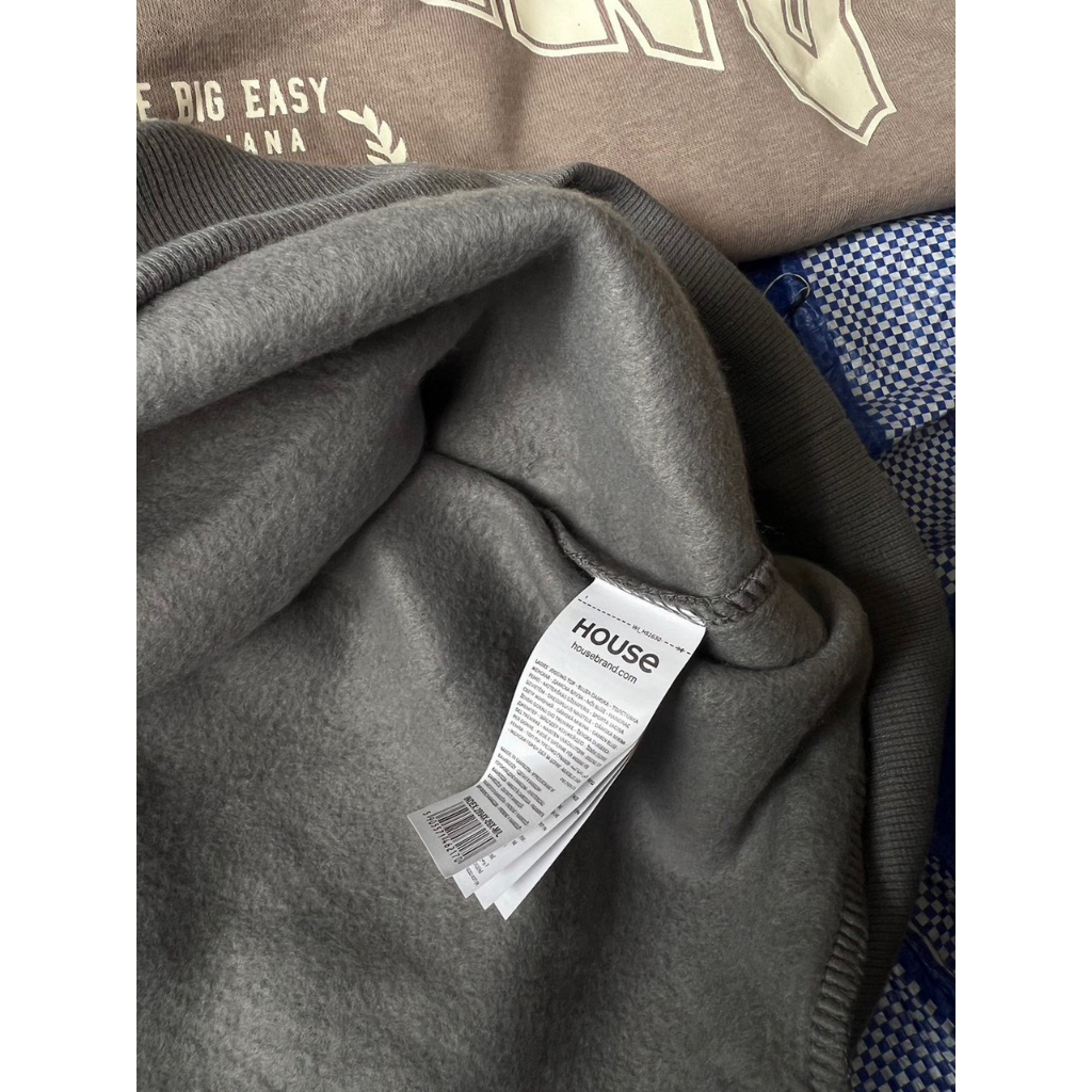 Áo Nỉ Sweater HOUSE BRAND Dư Xịn Xuất Châu Âu Form Rộng Dáng Oversize