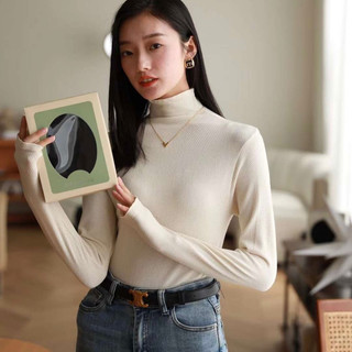 Áo Giữ Nhiệt Nữ, Áo Giữ Nhiệt Hạt Gạo Thun Dài Tay Nhiều Màu Cổ 3 Phân 2281