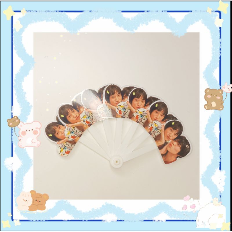 Quạt xòe giấy ép plastic OTP BL Thái Lan