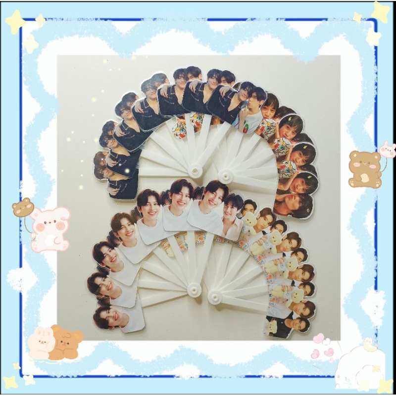 Quạt xòe giấy ép plastic OTP BL Thái Lan