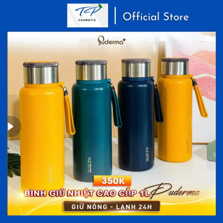   Freeship Xtra  Bình giữ nhiệt cao cấp 1lít inox 304 Nắp titan - Hàng cao cấp sang trọng đạt tiêu chuẩn xuất Hàn. 