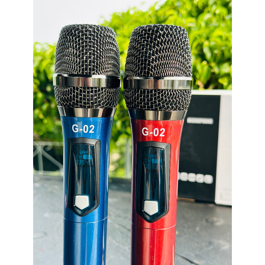 Micro Không Dây SGMAX G02 , Mẫu 2 Mic Mới, Chuyên Dùng Cho karaoke Hát Nhẹ. Âm thanh cực hay, giá cực rẻ