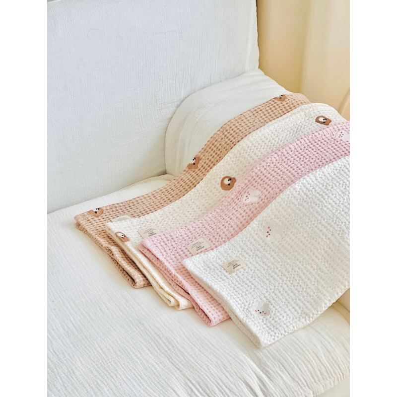 CHĂN MODAL WAFFLE CHÍNH HÃNG HADOOUNNI NỘI ĐỊA HÀN - Made In korea