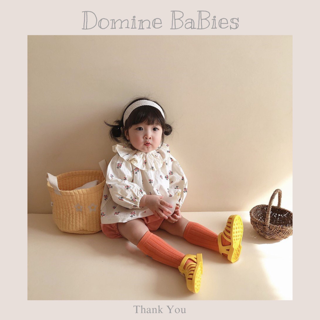 Bộ quần  áo sơ mi cổ bèo hoá nhí tặng quần bí tiểu thư dễ thương cho bé gái 5-13kg