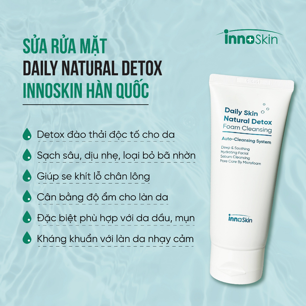 Combo 2 Sản Phẩm Làm Sạch & Xóa Nhăn- Căng Bóng- Tái Tạo Da Innoskin