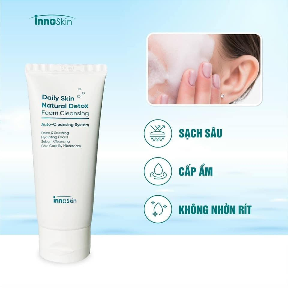 Combo 2 Sản Phẩm Làm Sạch & Xóa Nhăn- Căng Bóng- Tái Tạo Da Innoskin (SRM 150ml + SR 50ml)