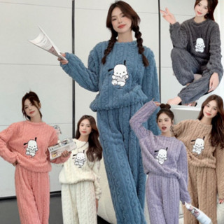 Bộ Đồ Ngủ Lông Hình Voi Vẵn Thừng FreeSize , Bộ Bông Nỉ Giữ Nhiệt Bo Gấu Mặc Nhà Siêu Ấm 128