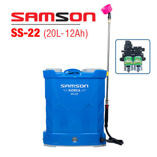 Bình phun thuốc trừ sâu bằng điện samson ss-22 | dung tích 20l | ắc quy 12ah | áp lực phun 100psi