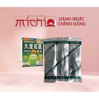 Bột lúa non Barley Nhật Bản hộp xanh 44 gói - gói lẻ 3g