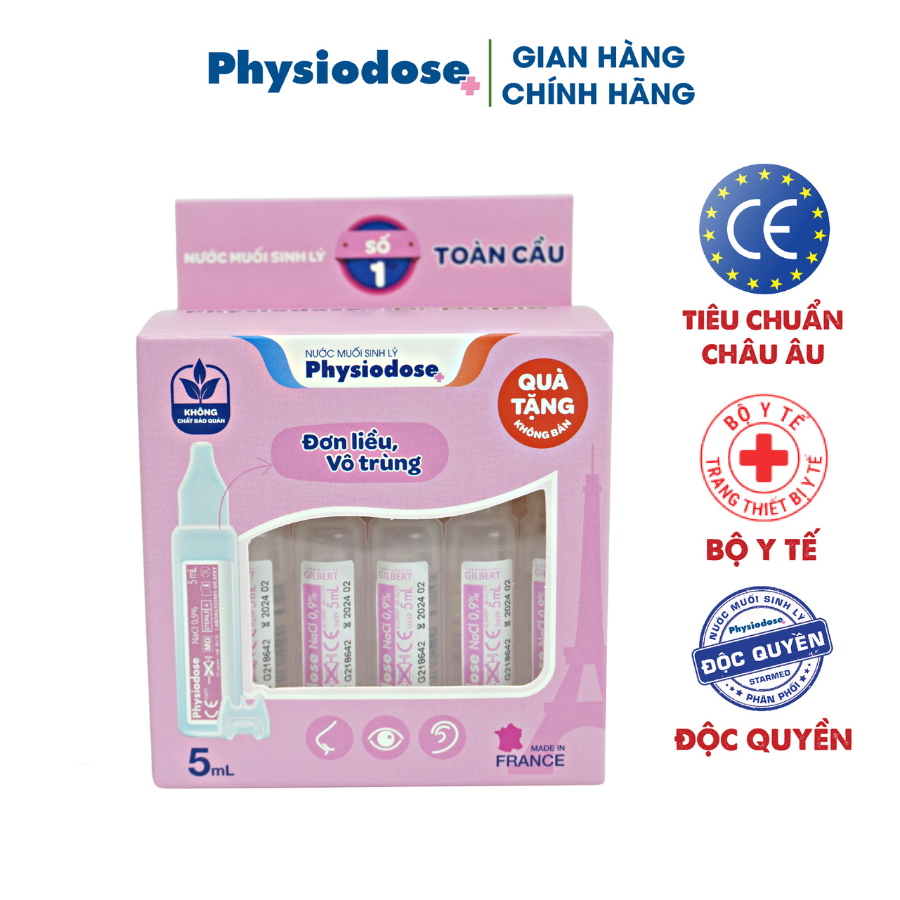 [Gift] Combo Ống Nước Muối Sinh Lý Physiodose