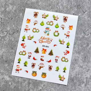 Sticker noel dán móng tay dán nail