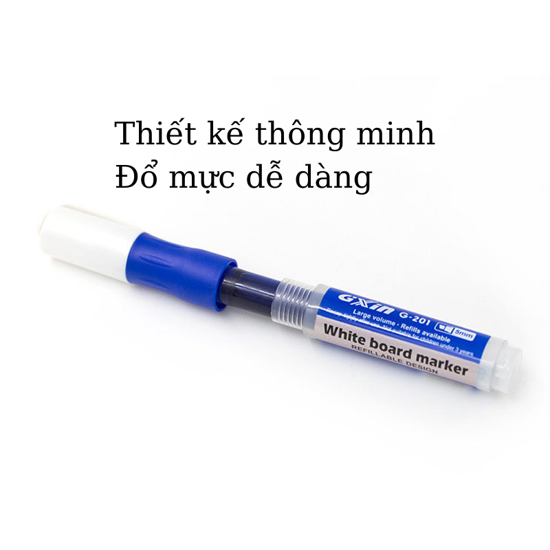 Bộ Mực Bút Lông Bảng Trắng Mực Viết Bảng Chai Lớn Tặng Kèm Bút Bảng Trắng Nhấn Lau Bảng Có Gắn Nam Châm Queen Lee Store