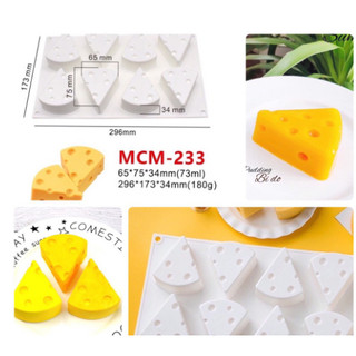 Khuôn Silicon hình Pho mai 8 ô làm bánh pudding, pho mai