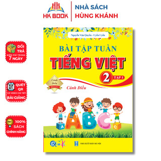 Sách - Bài tập tuần TIẾNG VIỆT Lớp 2 - Tập 1 - Cánh Diều - 1 quyển - QC 204