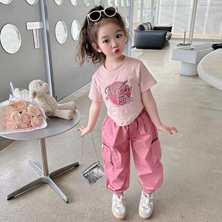 Bộ quần áo bé gái-Bộ đồ croptop kết hợp quần Jogger túi hộp cao cấp cho bé từ 10-28kg