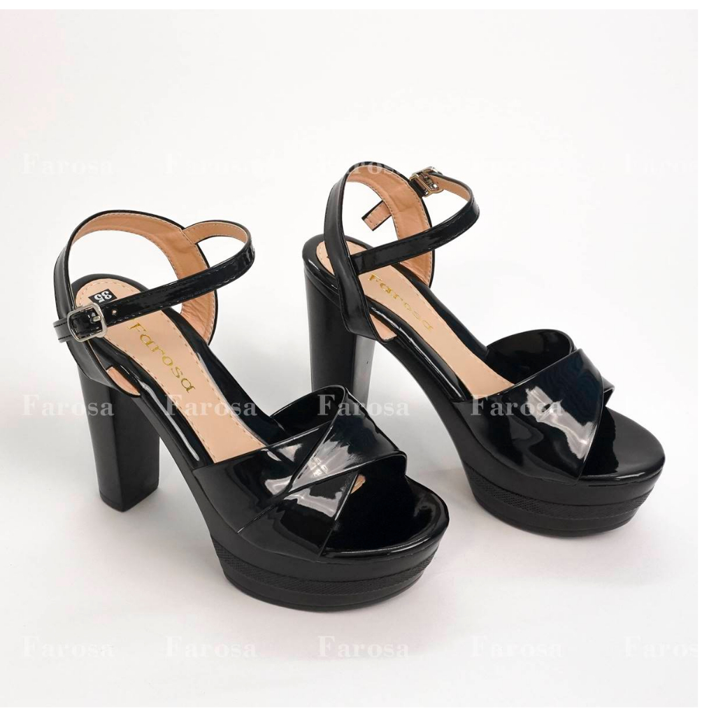 Dép sandal nữ cao gót 12cm đúp trước quai chéo lên chân cực xinh - TC12