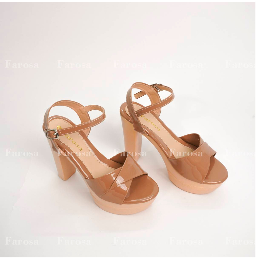 Dép sandal nữ cao gót 12cm đúp trước quai chéo lên chân cực xinh - TC12
