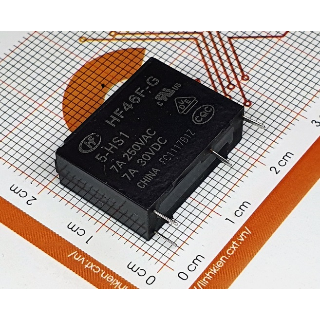 HongFa Relay 7A 12V 5V 24V  HF46F-G/12-HS1