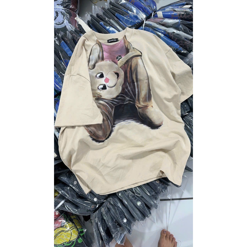 Áo thun nữ form rộng unisex, Áo phông nam nữ chất khô siêu câp cổ bo mieA87